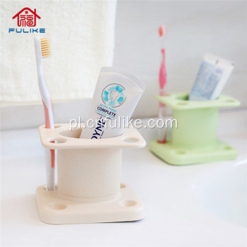 Stojak na szczoteczki do zębów z włókna bambusowego Praktyczne przybory toaletowe
